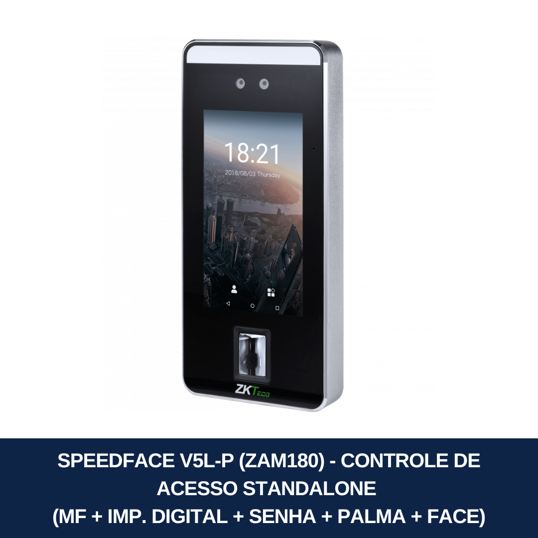 SpeedFace V5L-P (Zam180) - Controle de Acesso Standalone - RSL